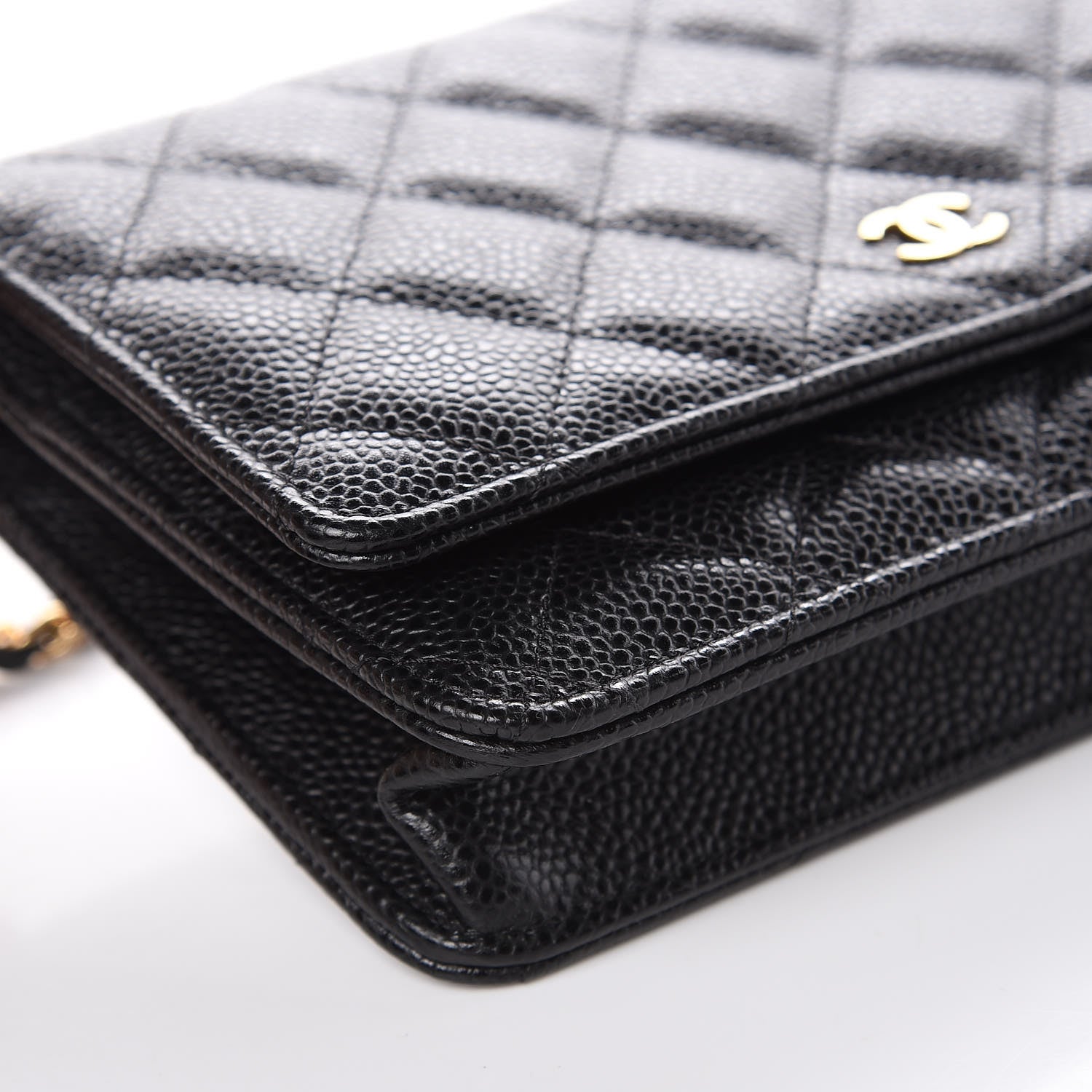 Chanel Caviar Quilted Wallet On Chain WOC Black 8 of 10