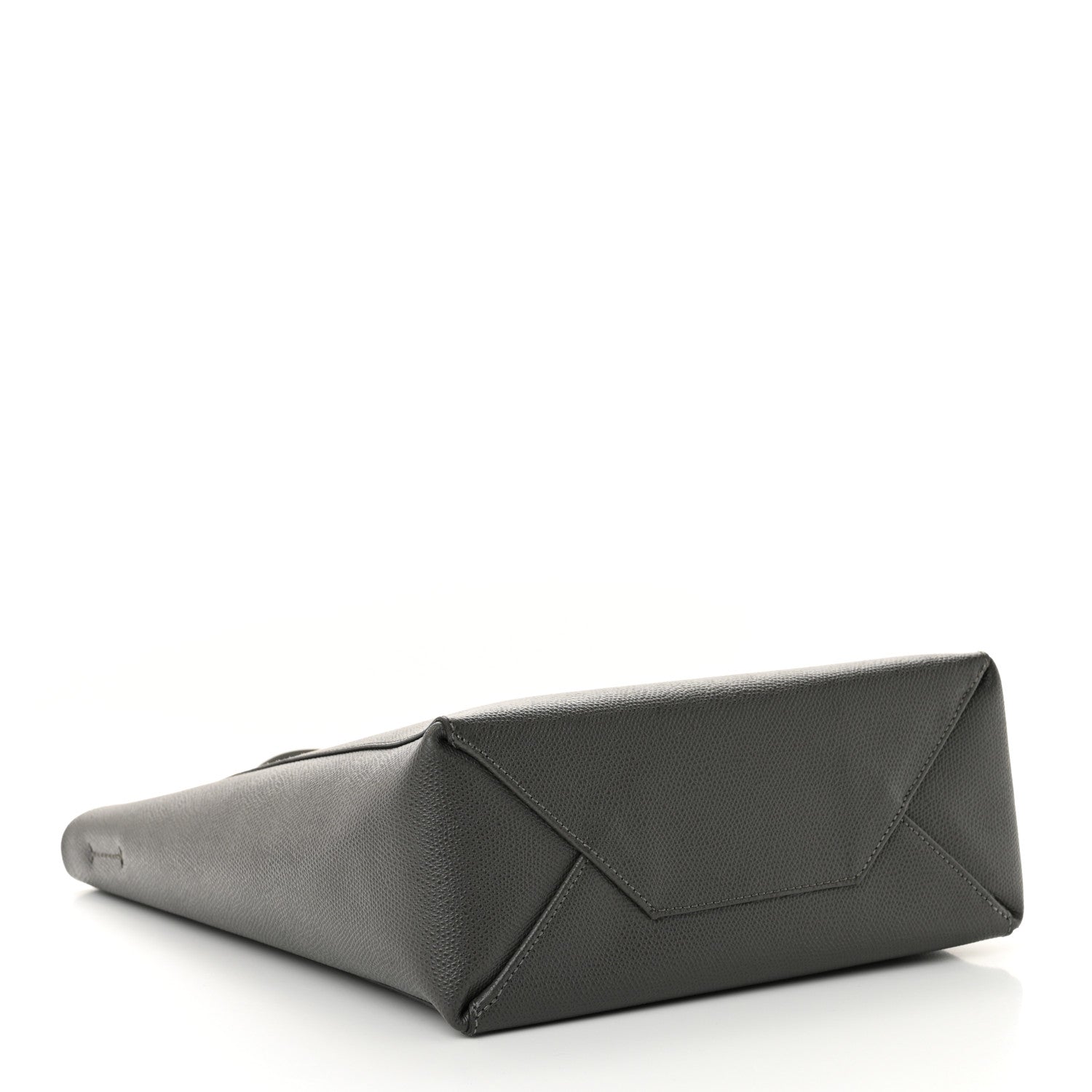Celine Grained Calfskin Small Vertical Cabas Grey 4 of 11