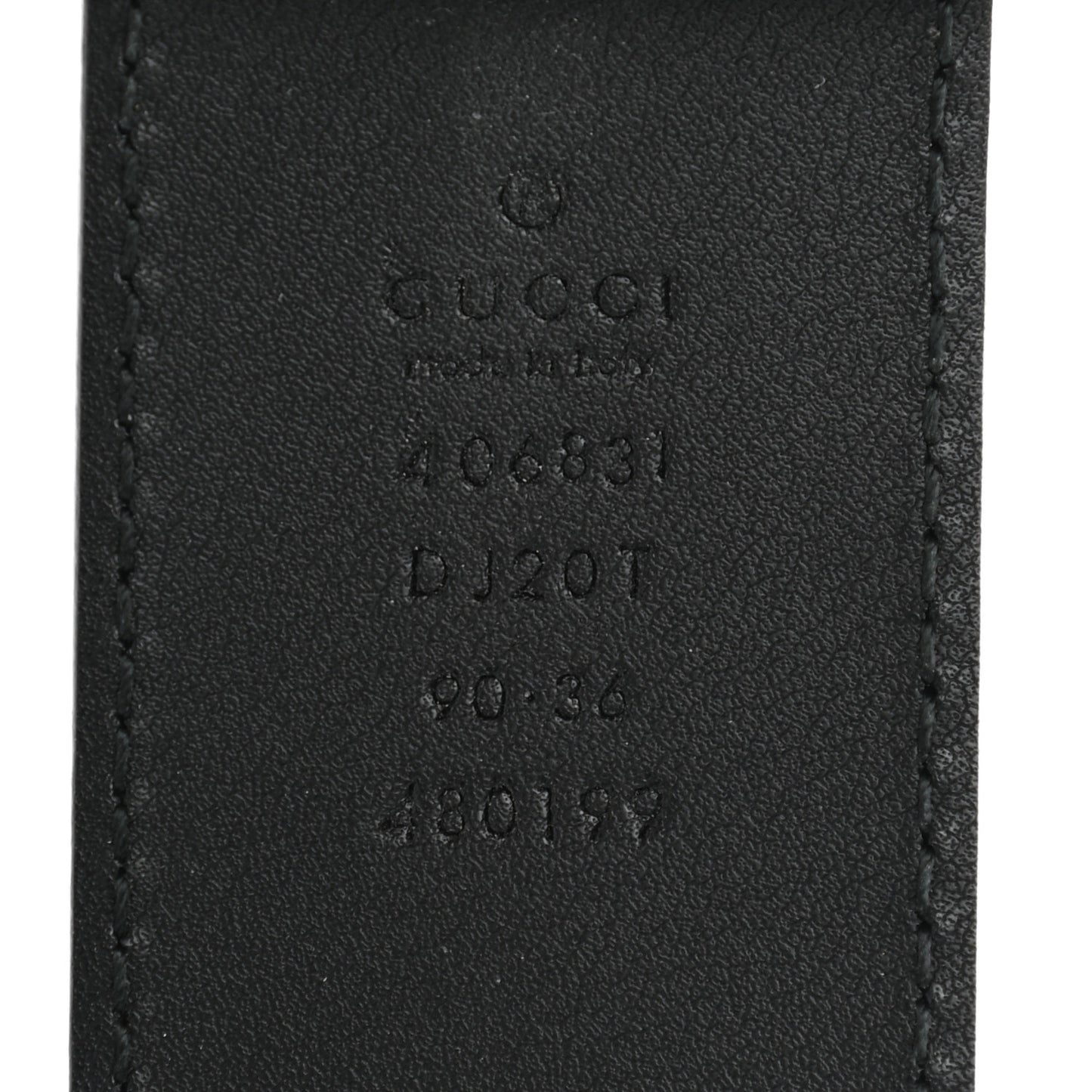 Textured Calfskin Double G 40mm Belt 90 36 Black