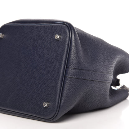 Hermes Taurillon Clemence Picotin Lock 22 MM Bleu Nuit 7 of 9