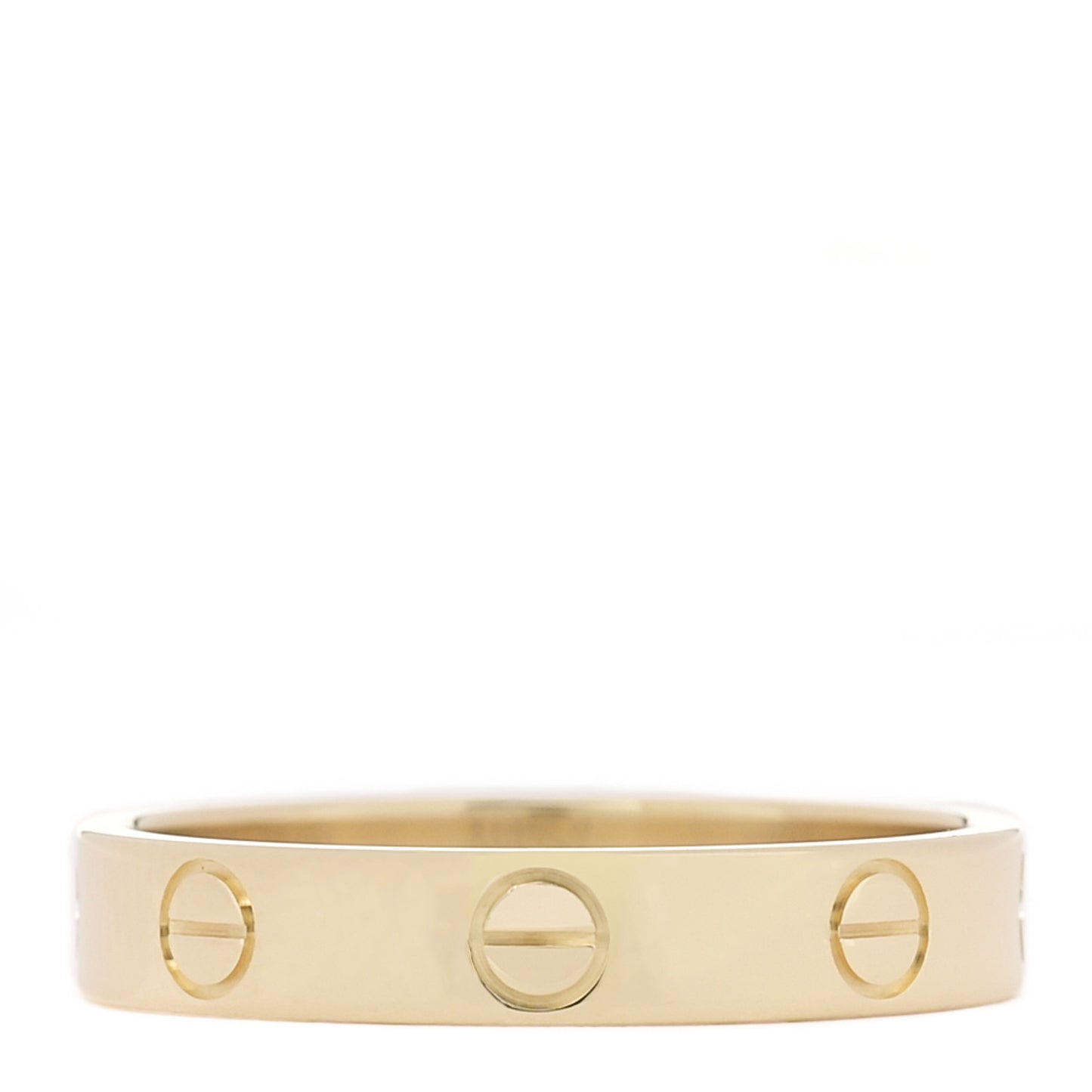 18K Yellow Gold 3.5mm LOVE Wedding Band Ring 55 7.25