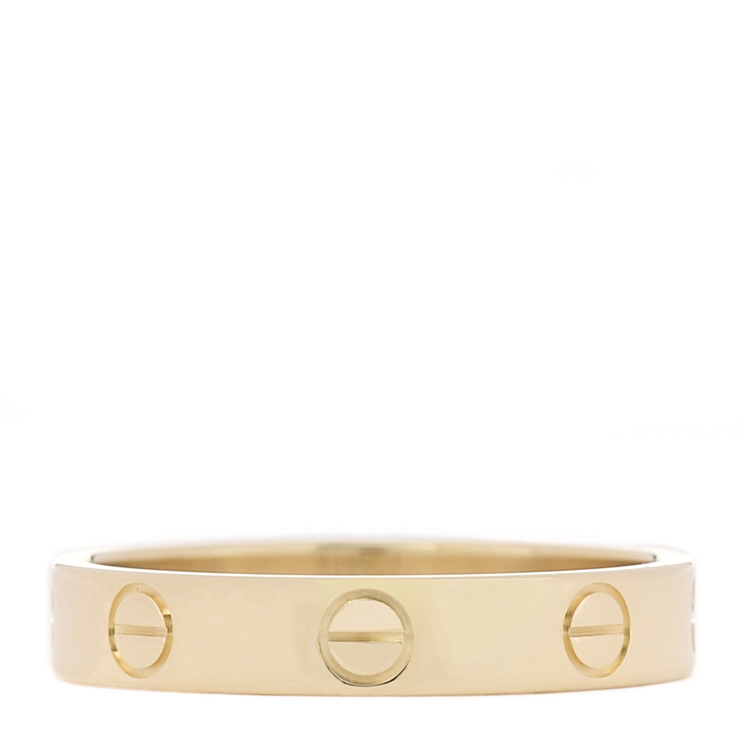 Cartier 18K Yellow Gold 3.5mm LOVE Wedding Band Ring 55 7.25 3 of 4