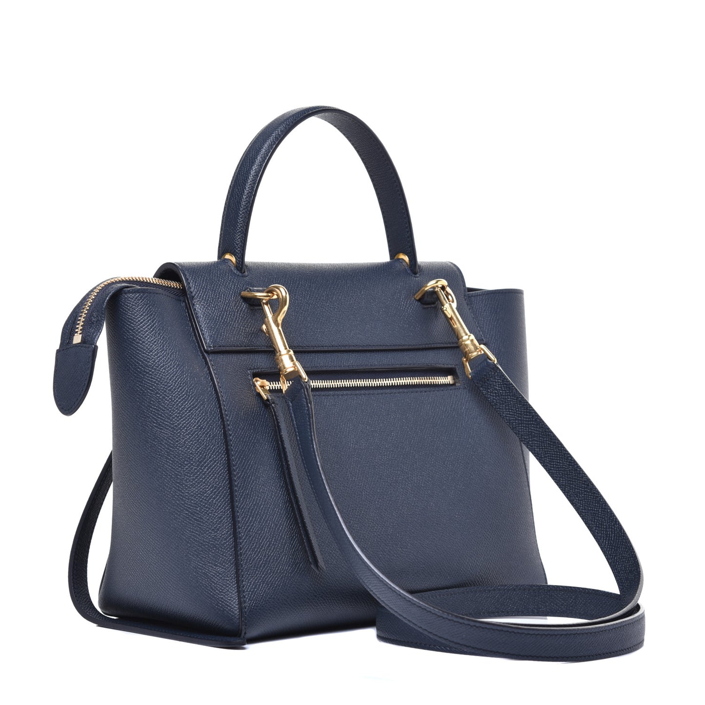 Baby Grained Calfskin Micro Belt Bag Deep Sea