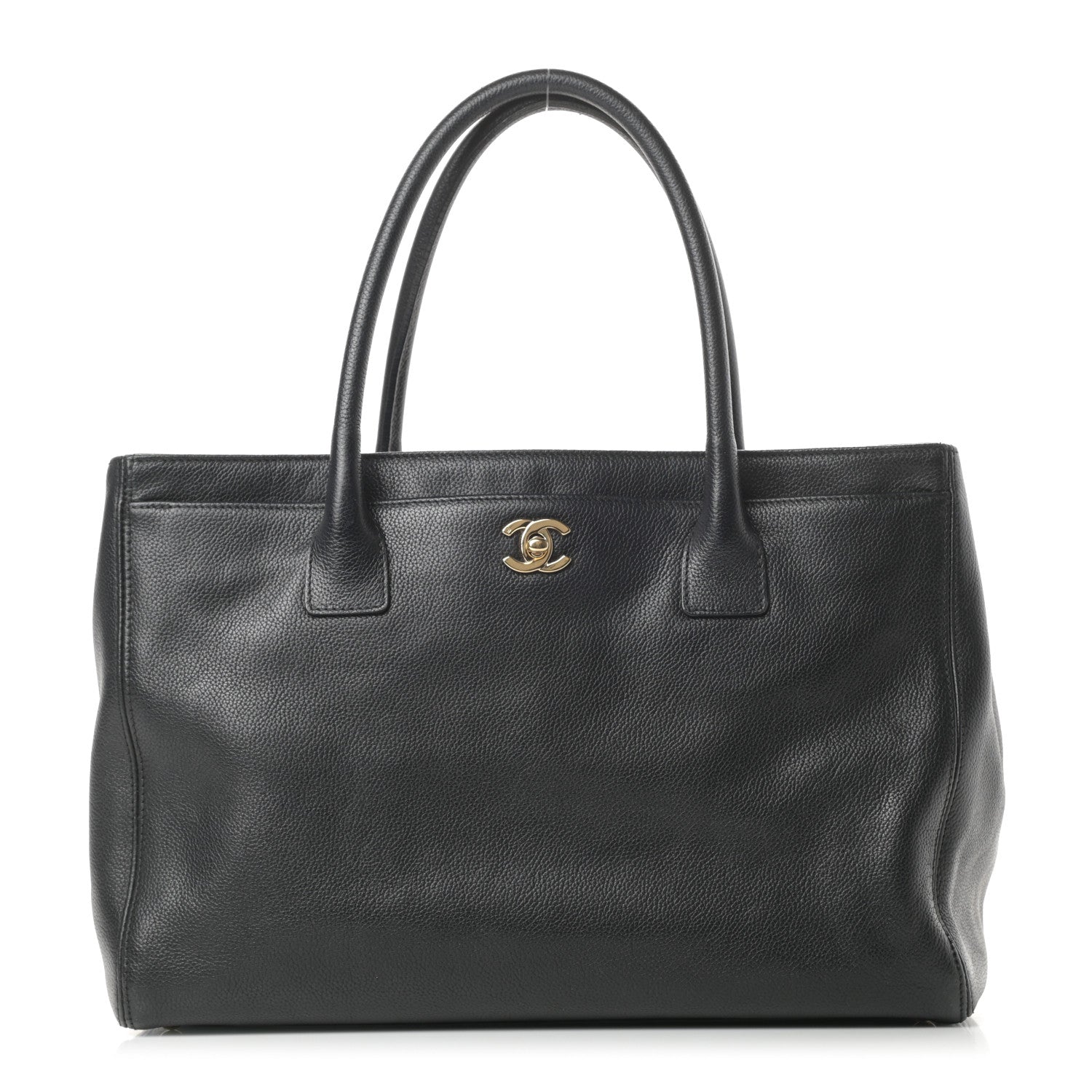 Chanel Calfskin Cerf Executive Shopper Tote Black 1 of 17
