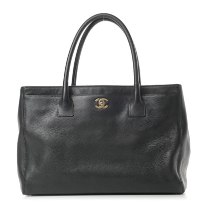Chanel Calfskin Cerf Executive Shopper Tote Black 1 of 17