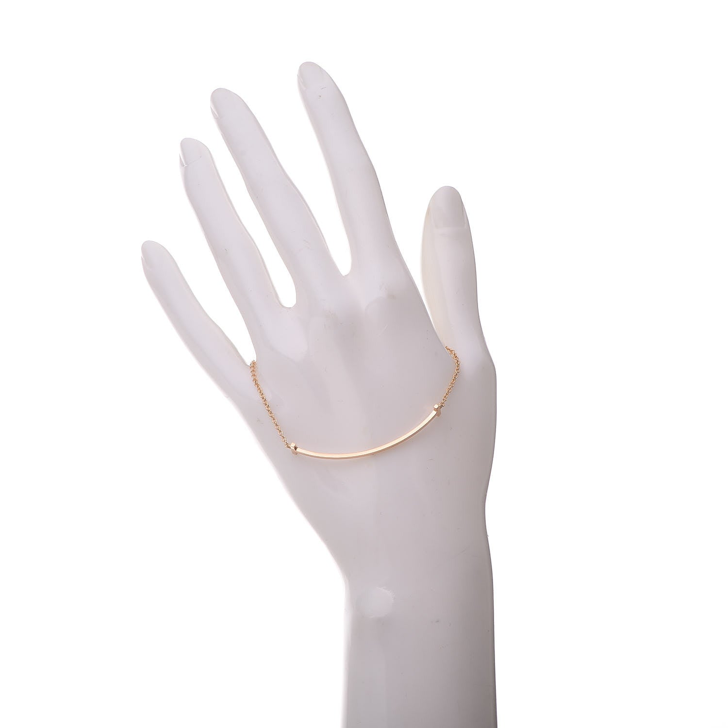 Tiffany 18K Rose Gold T Smile Bracelet 2 of 5
