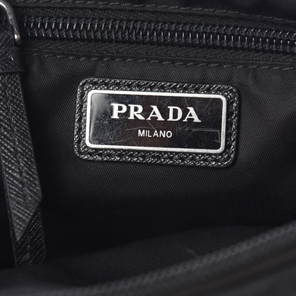 Prada Tessuto Nylon Saffiano Belt Bag Black 6 of 10