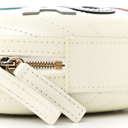 Chanel Embroidered Lambskin Chevron Quilted La Pausa Evening Bag White 9 of 14
