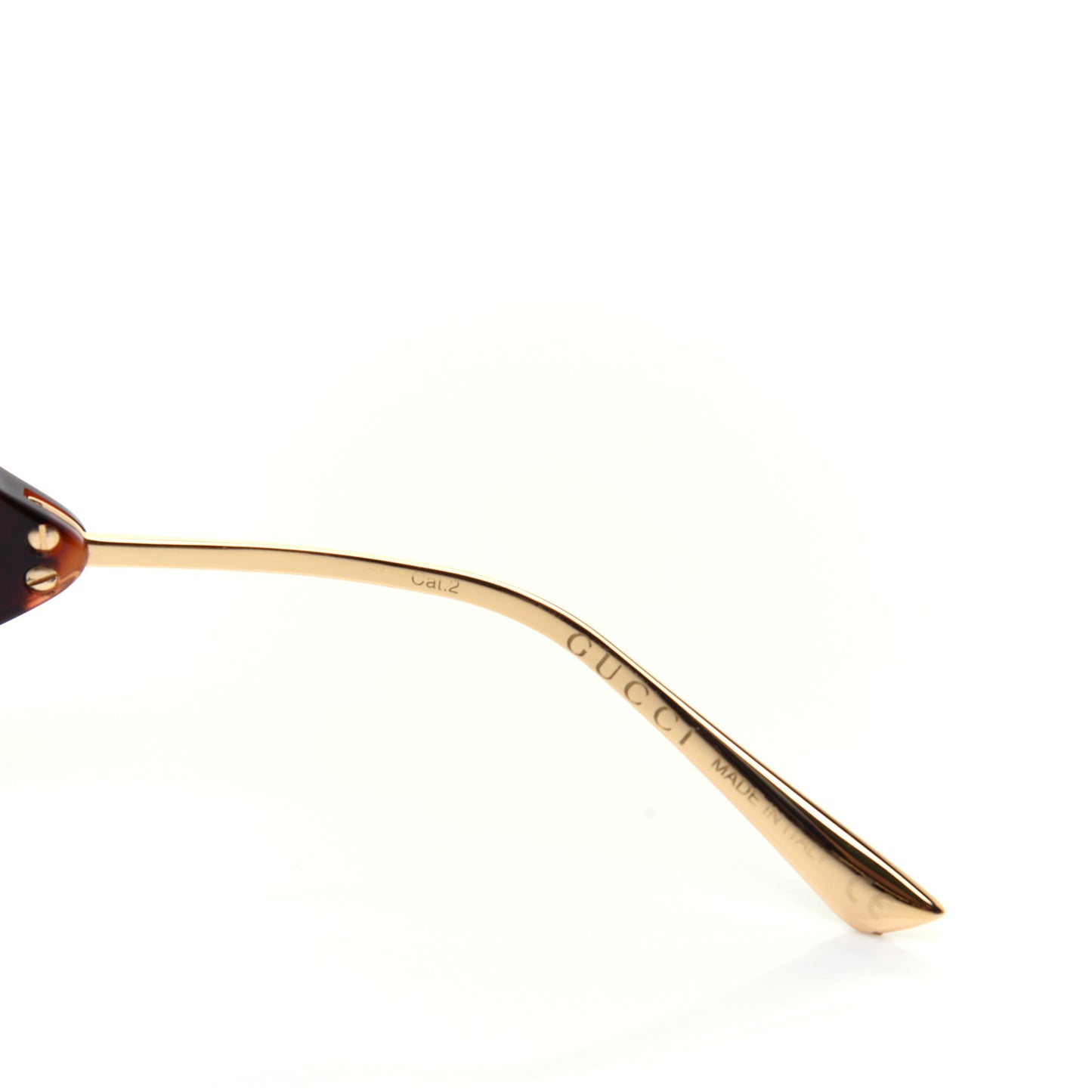 Acetate Square Frame Wing Sunglasses GG0535S Havana