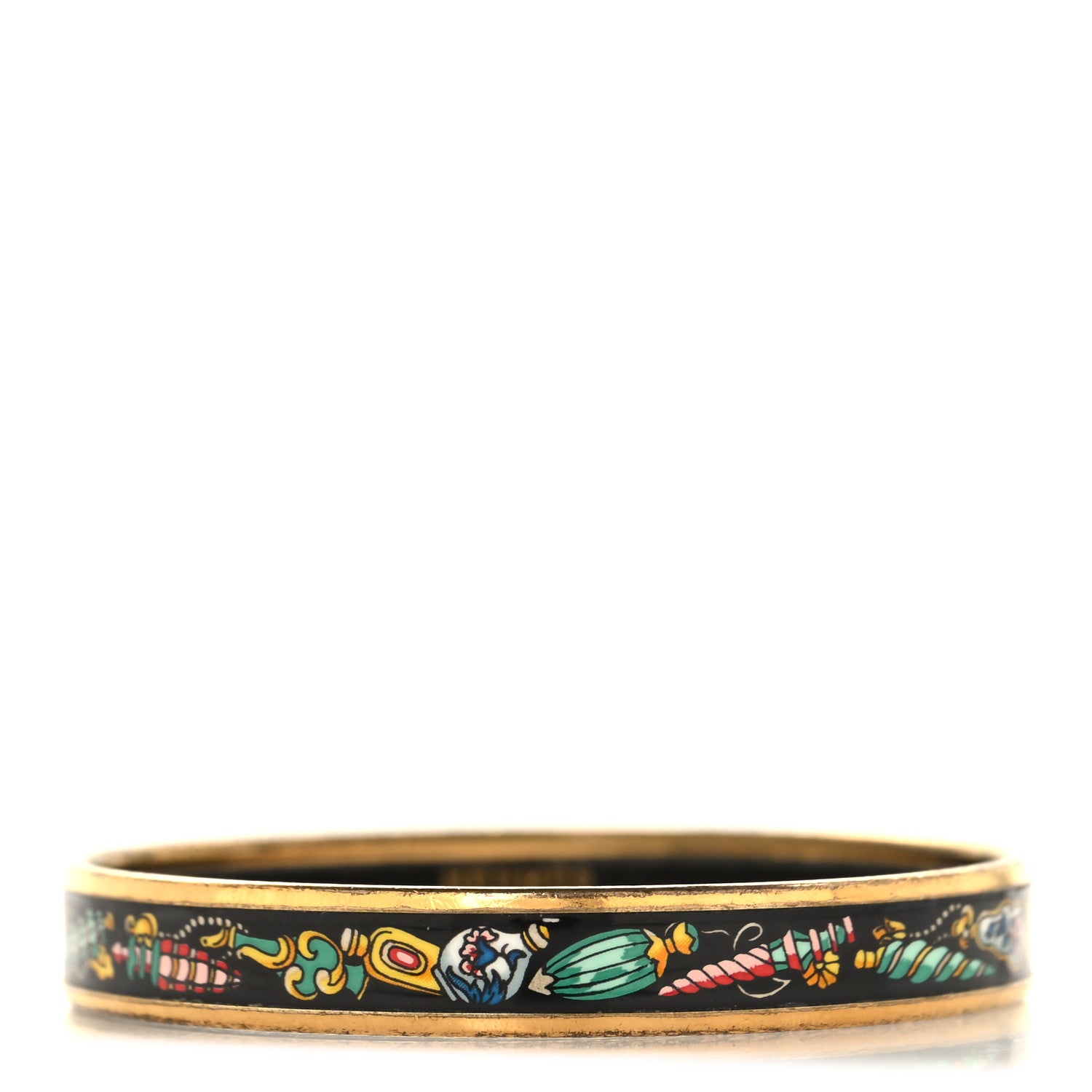 Hermes Enamel Narrow Flacons Perfume Bottles Bracelet 65 2 of 10