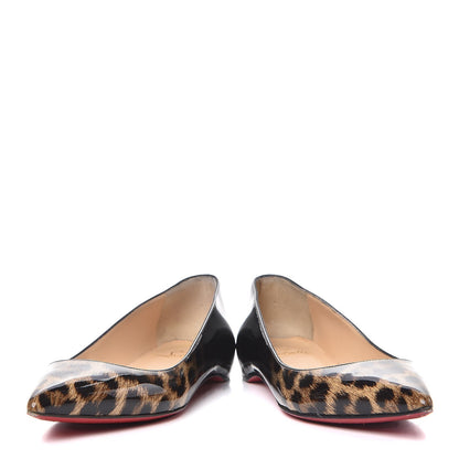 Christian Louboutin Patent Degrade Leopard Pigalle Follies Flats 35.5 Leopard Black 6 of 12