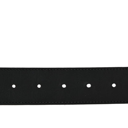 Gucci GG Supreme Monogram Selleria Calfskin Interlocking G Reversible 37mm Belt 90 36 Beige Ebony Black 4 of 8