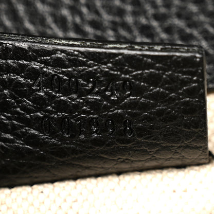 Gucci Pebbled Calfskin Small Dionysus Shoulder Bag Black 7 of 10