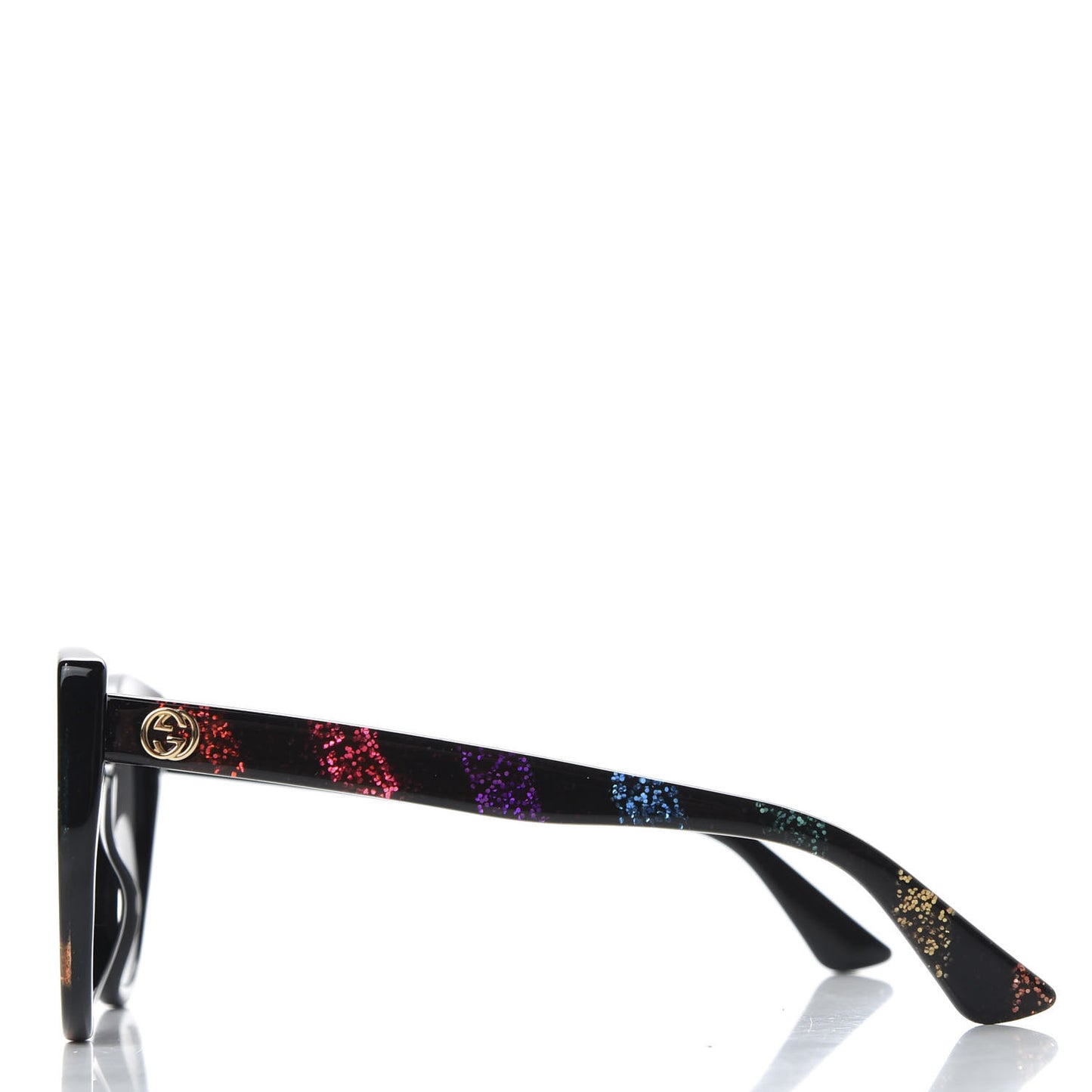 Cat Eye Glitter Sunglasses GG 0325S Black