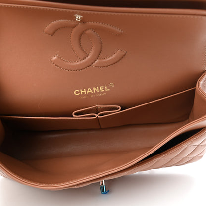Chanel Lambskin Quilted Medium Double Flap Brown 5 of 10
