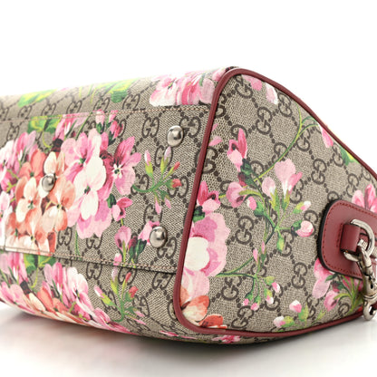 Gucci GG Supreme Monogram Blooms Small Boston Beige Multicolor Dry Rose 10 of 10