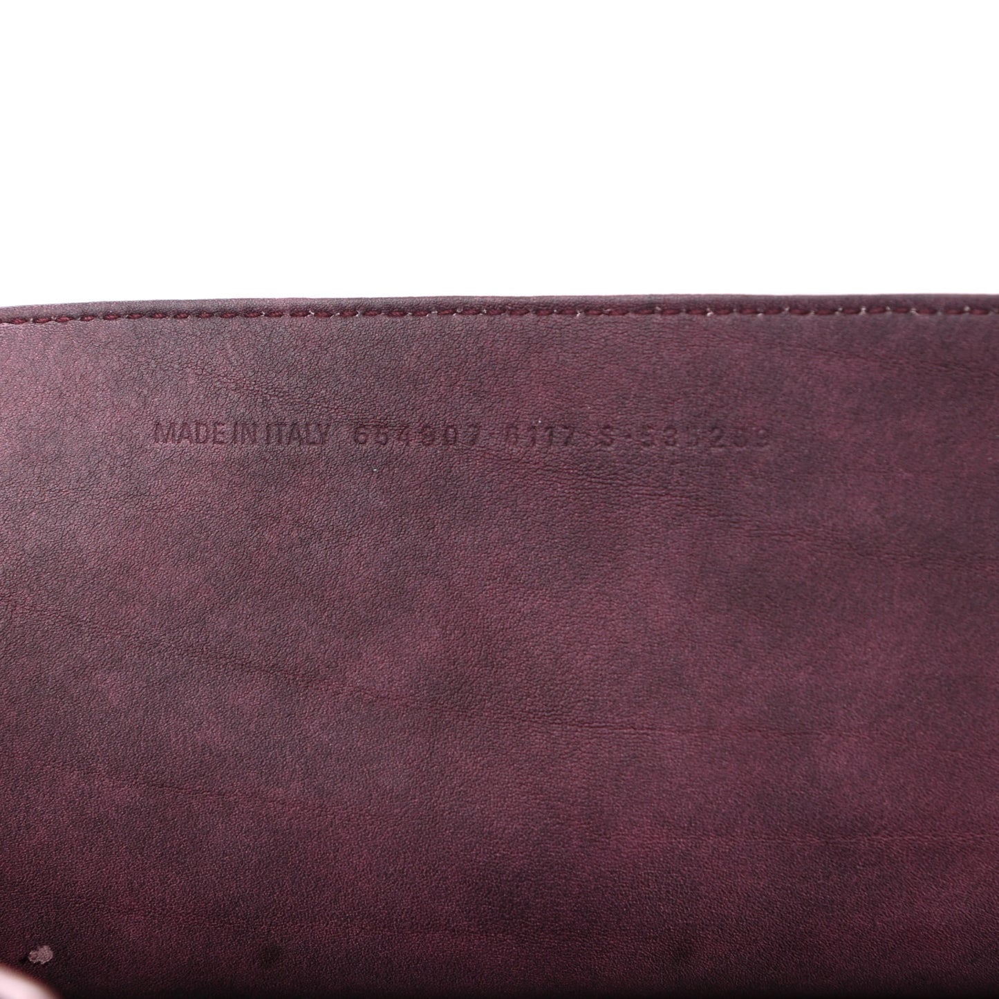 Used Calfskin Rust Hardware Neo Classic City Burgundy