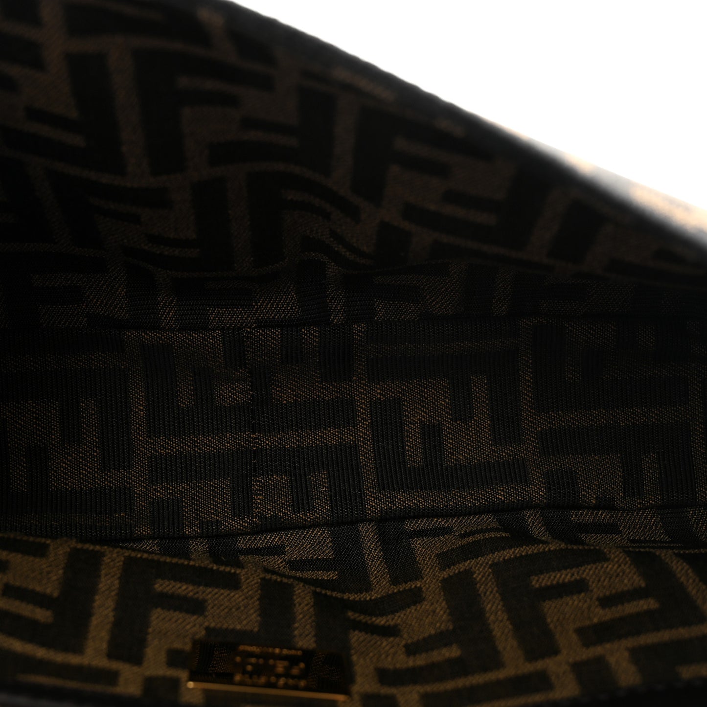 Fabric Jacquard FF 1974 Medium Baguette Tobacco Moro Black