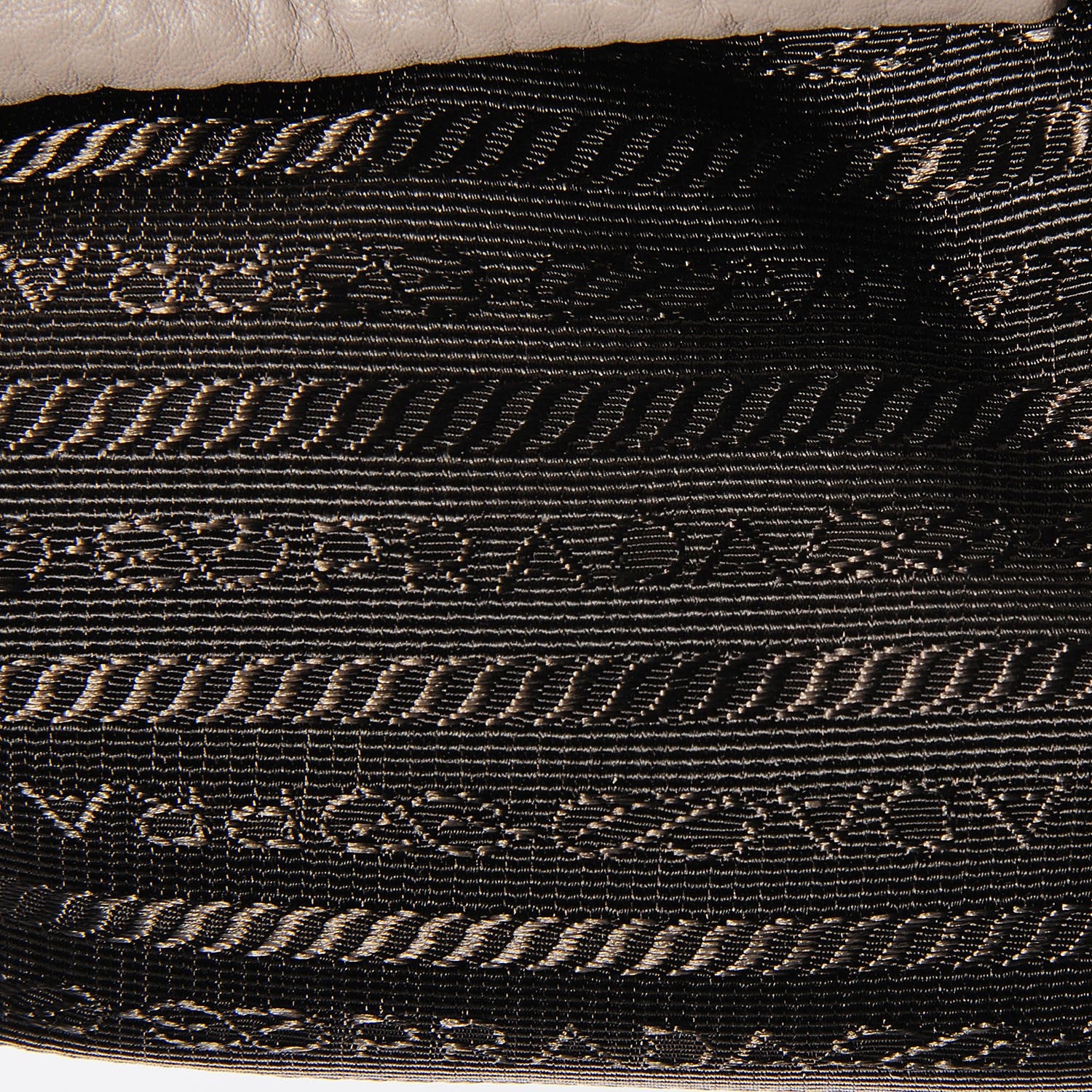 Prada Vitello Daino Wristlet Clutch Argilla 9 of 11