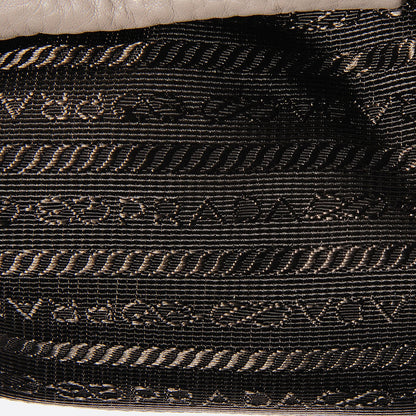 Prada Vitello Daino Wristlet Clutch Argilla 9 of 11