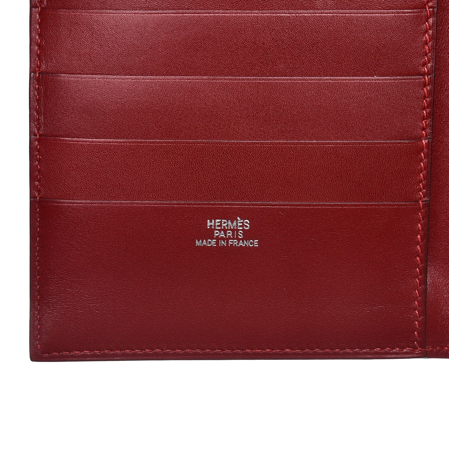 Box MC2 Fleming Checkbook Holder Wallet Rouge H