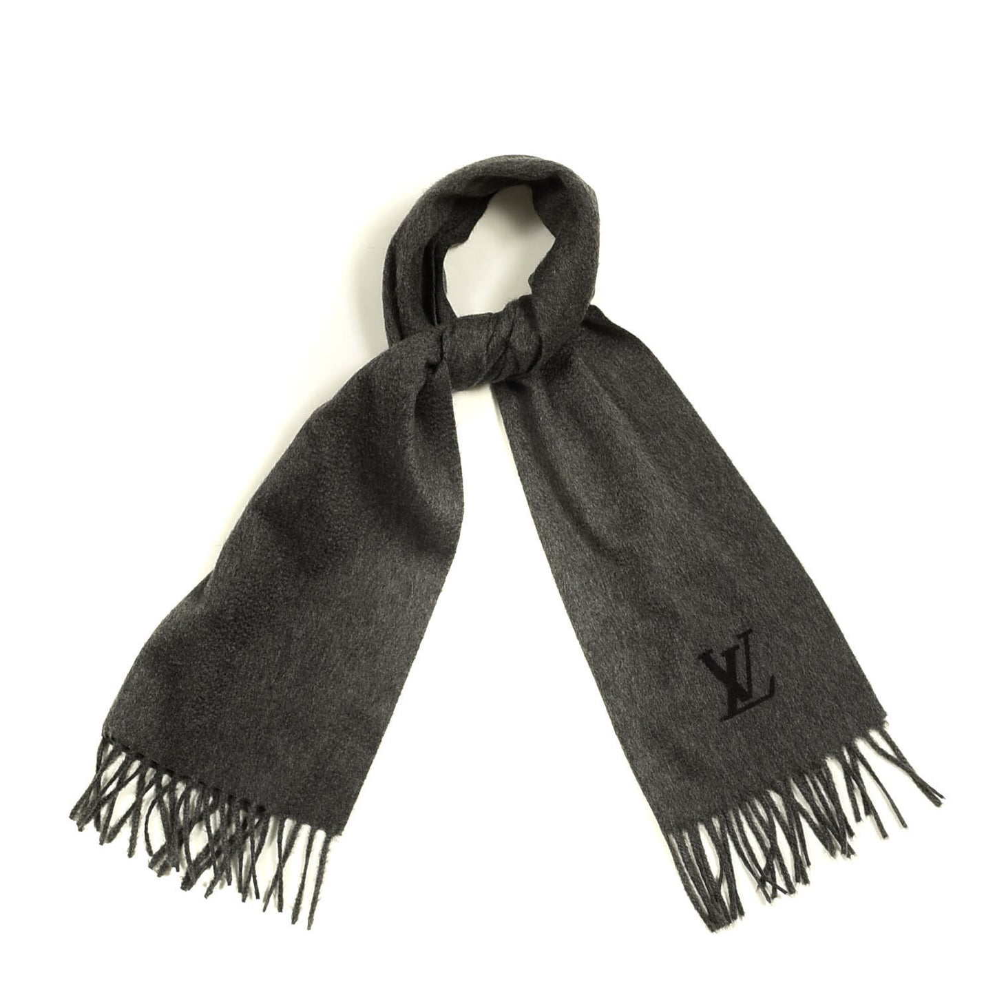 Cashmere Jhelam Muffler Scarf Grey