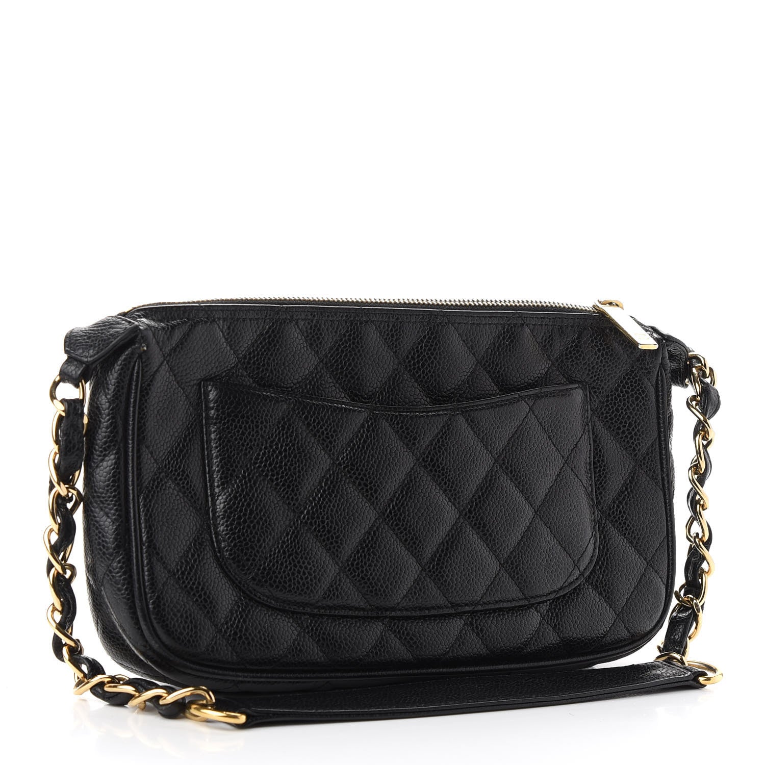 Chanel Caviar Quilted Timeless CC Shoulder Bag Black 3 of 14