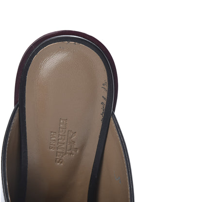Hermes Calfskin Reveuse Mules 38 Black 9 of 12