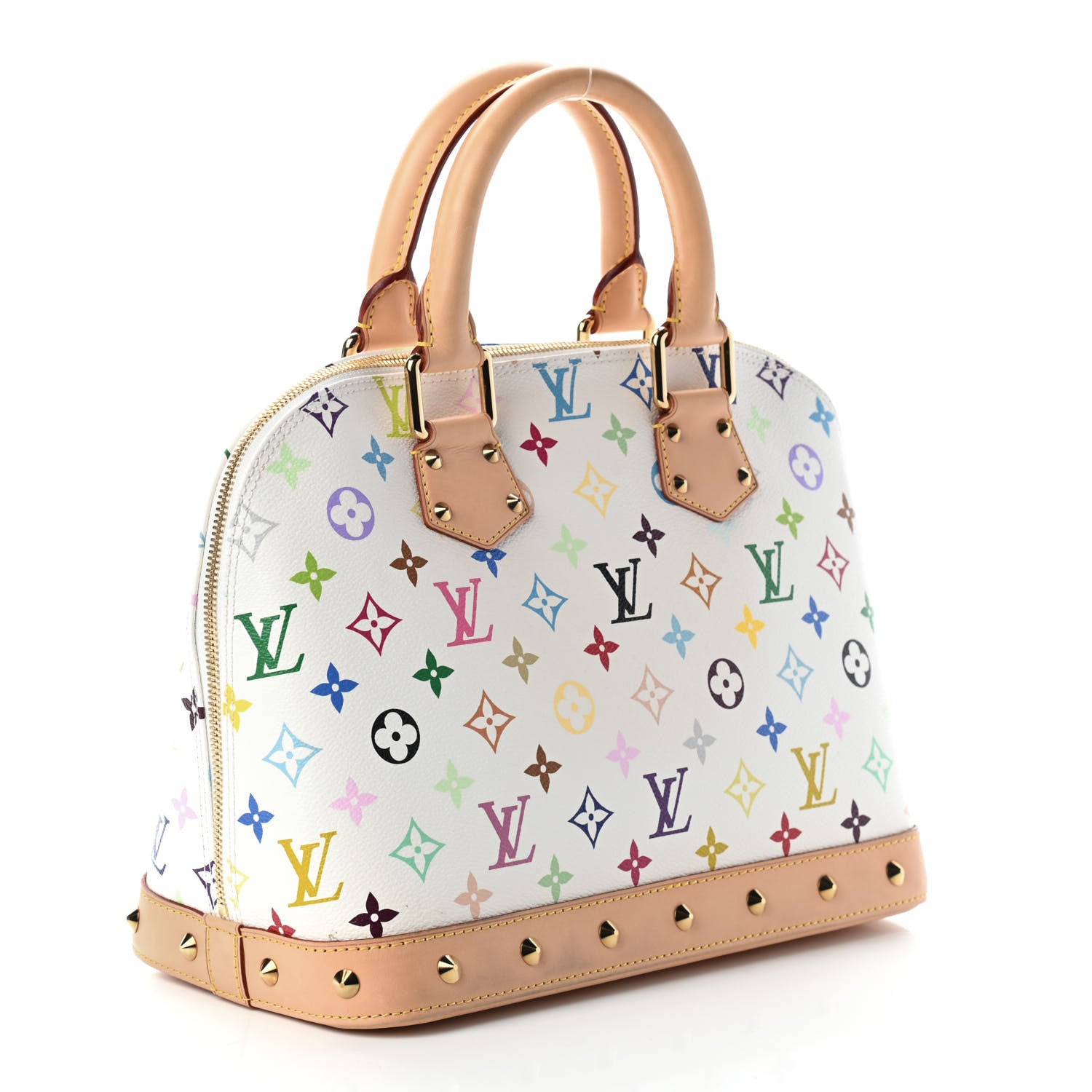 Louis Vuitton Monogram Multicolor Alma White 3 of 8