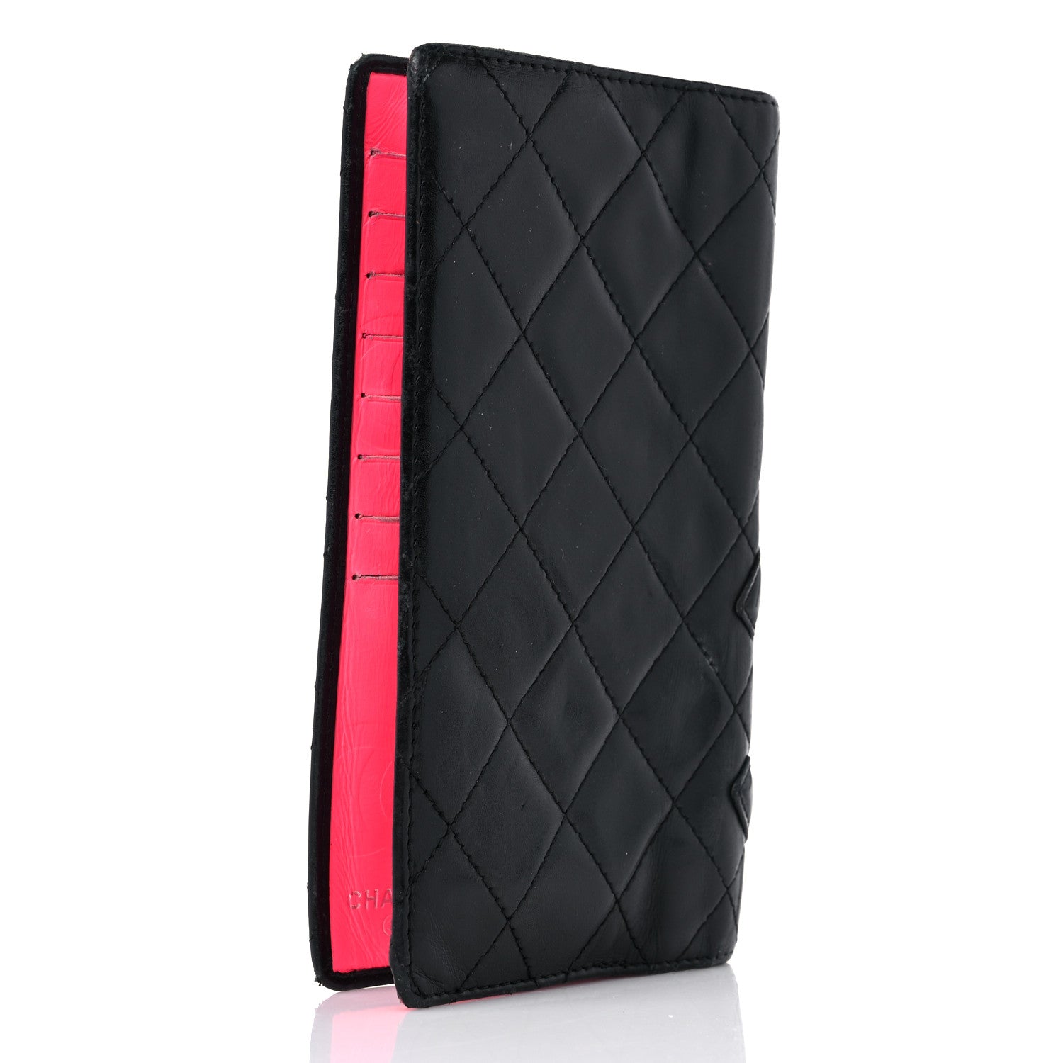 Chanel Calfskin Quilted Cambon Yen Wallet Black 3 of 17