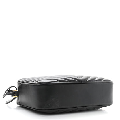 Saint Laurent Calfskin Matelasse Monogram Lou Camera Bag Black 4 of 10