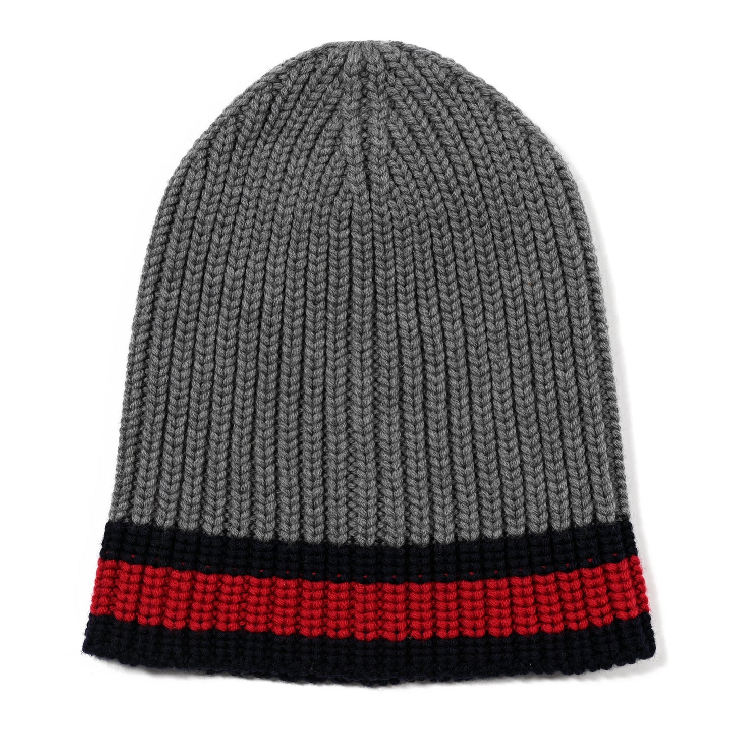Wool Web Beanie Hat M Grey