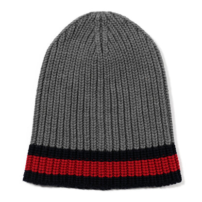 Gucci Wool Web Beanie Hat M Grey 1 of 3