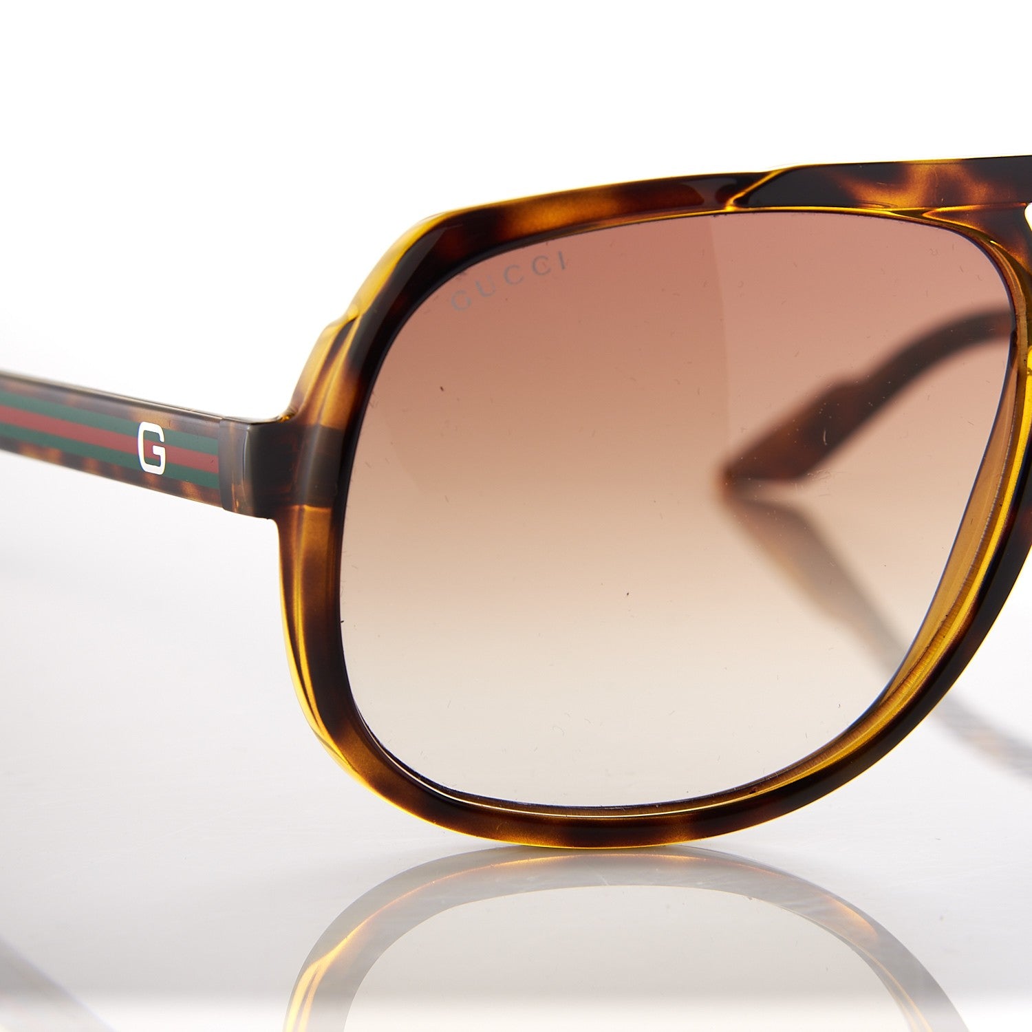Gucci Acetate Aviator Sunglasses GG 1622/S Tortoise 7 of 8