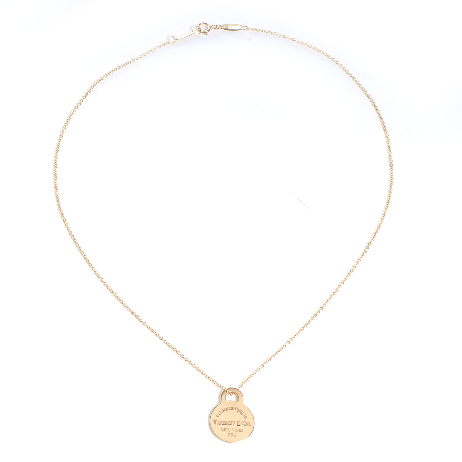 Tiffany Elsa Peretti 18k Yellow Gold Return to Necklace 5 of 6