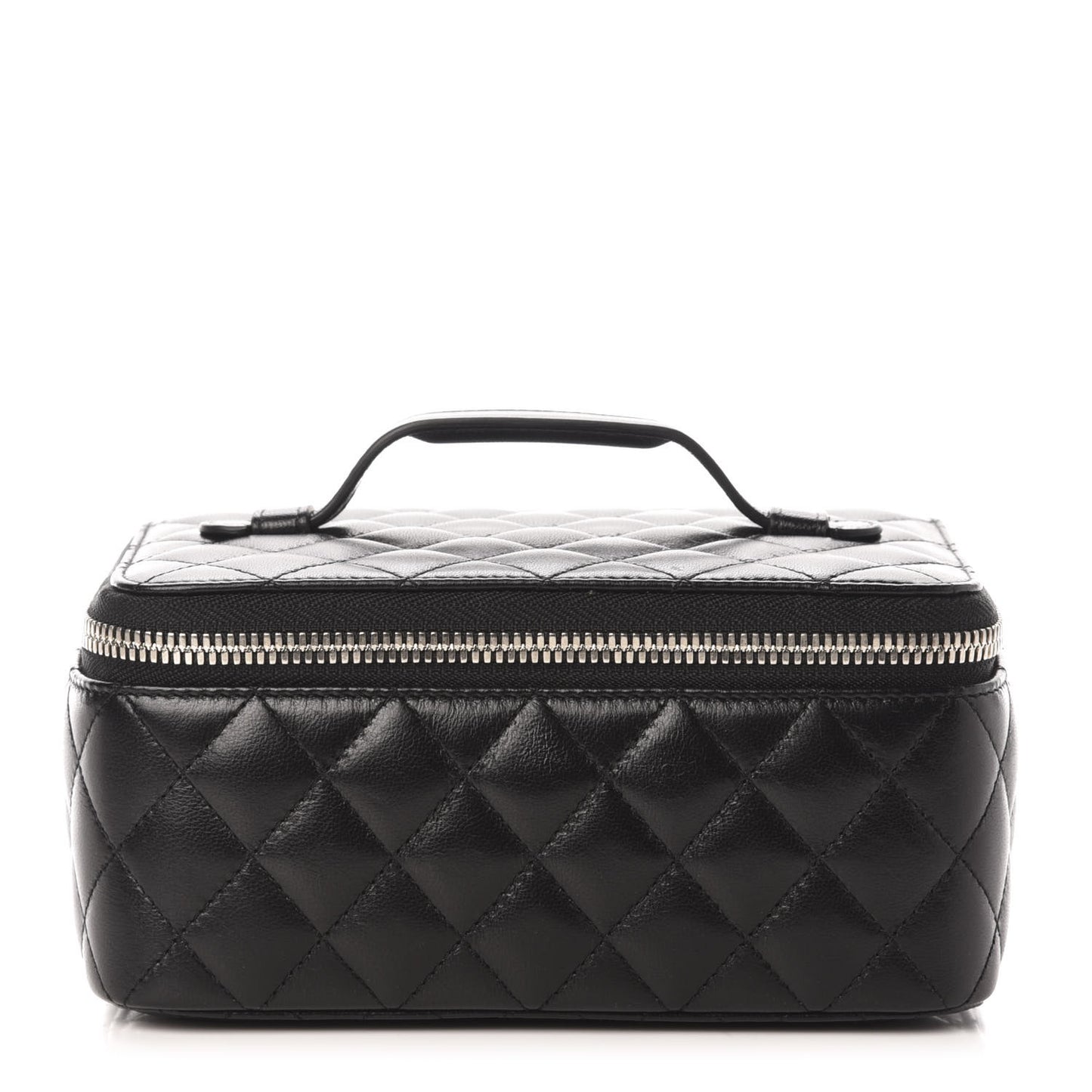 Calfskin Quilted Jewelry Case Black