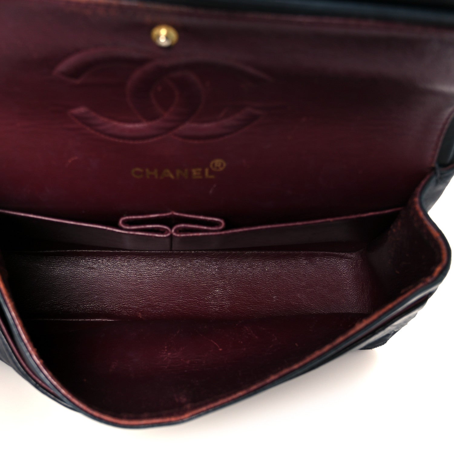Chanel Lambskin Quilted Medium Double Flap Black 5 of 12