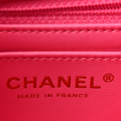 Chanel Lambskin Enamel Quilted Small Coco Hearts Flap Pink 6 of 12