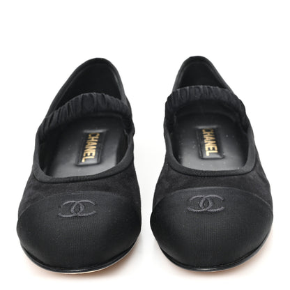 Chanel Suede Kidskin Grosgrain Mary Jane Flats 41 Black 3 of 10