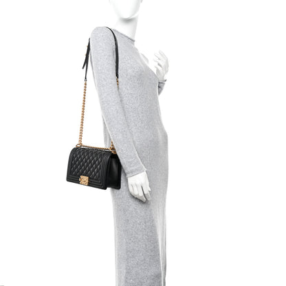 Chanel Caviar Quilted Medium Boy Flap Black 2 of 11