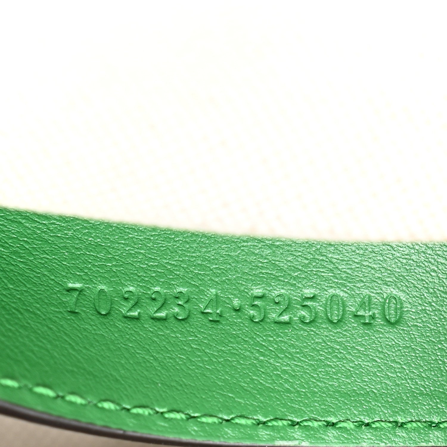 Gucci Calfskin GG Matelasse Shoulder Bag Spring Green Natural 7 of 10