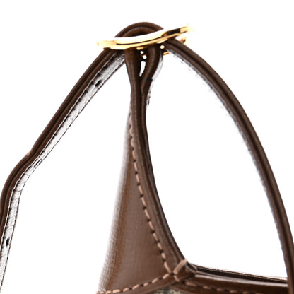 Gucci GG Supreme Monogram Azalea Calfskin Web Mini Jackie 1961 Hobo Beige Ebony Brown Sugar 11 of 11