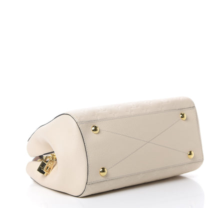 Louis Vuitton Empreinte Braided Montaigne MM Creme Beige Caramel 3 of 9