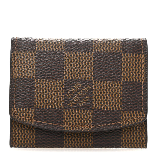 Damier Ebene Cufflinks Case