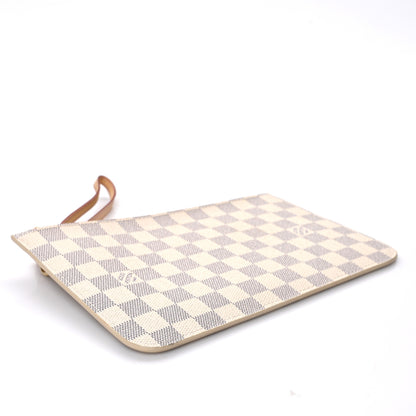 Louis Vuitton Damier Azur Neverfull MM GM Pochette Rose Ballerine 4 of 7