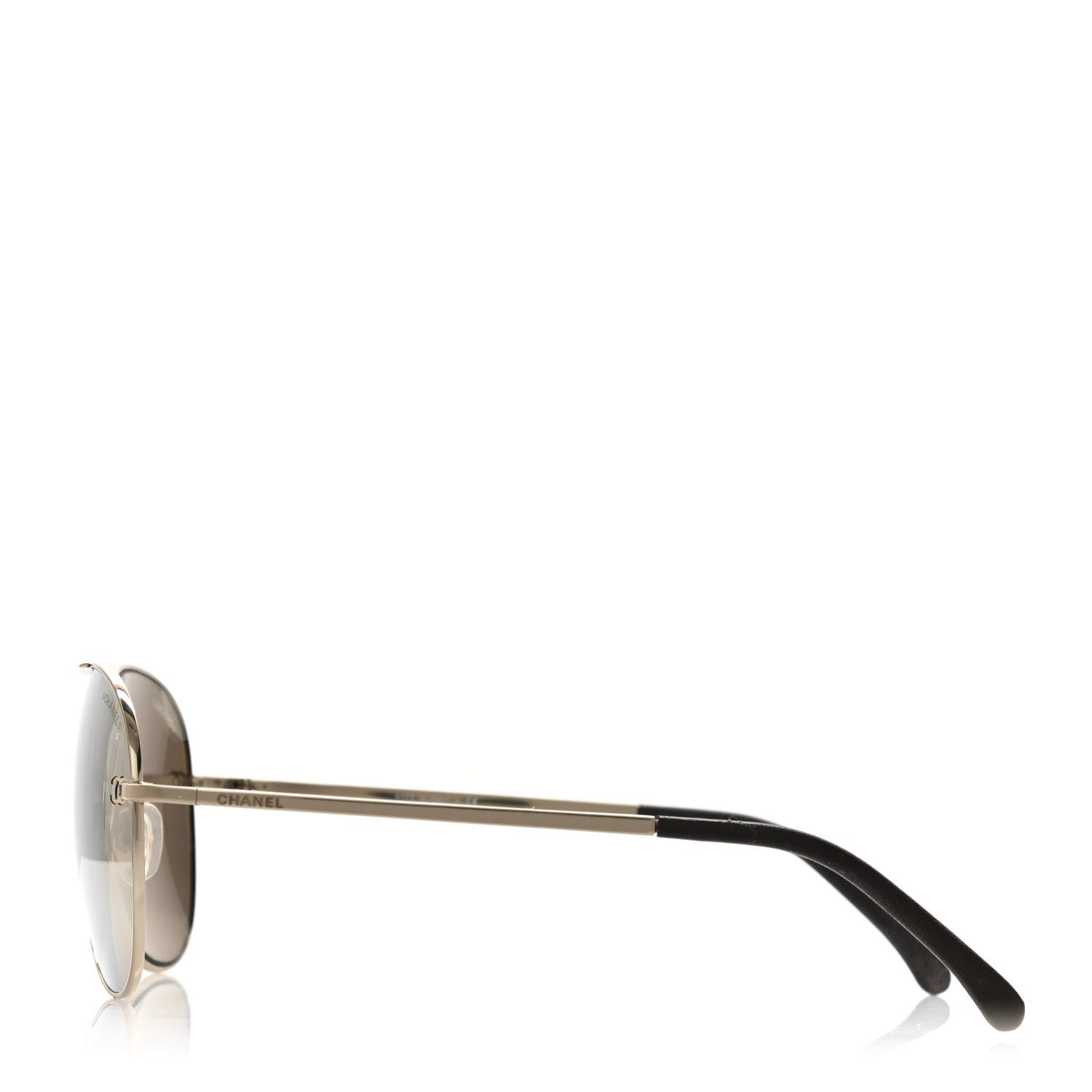 Chanel Metal Aviator CC Sunglasses 4189-T-Q Silver 3 of 6