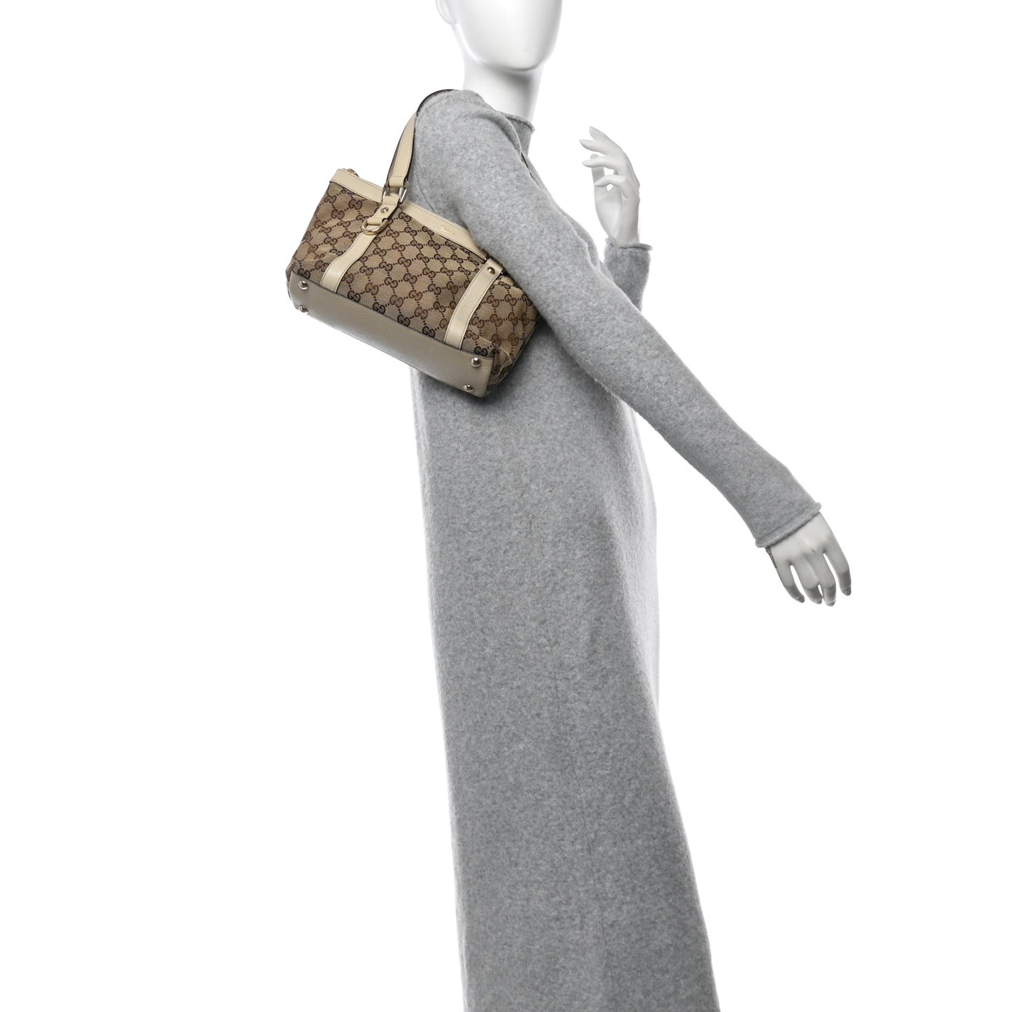 Monogram Small Abbey Tote Off White