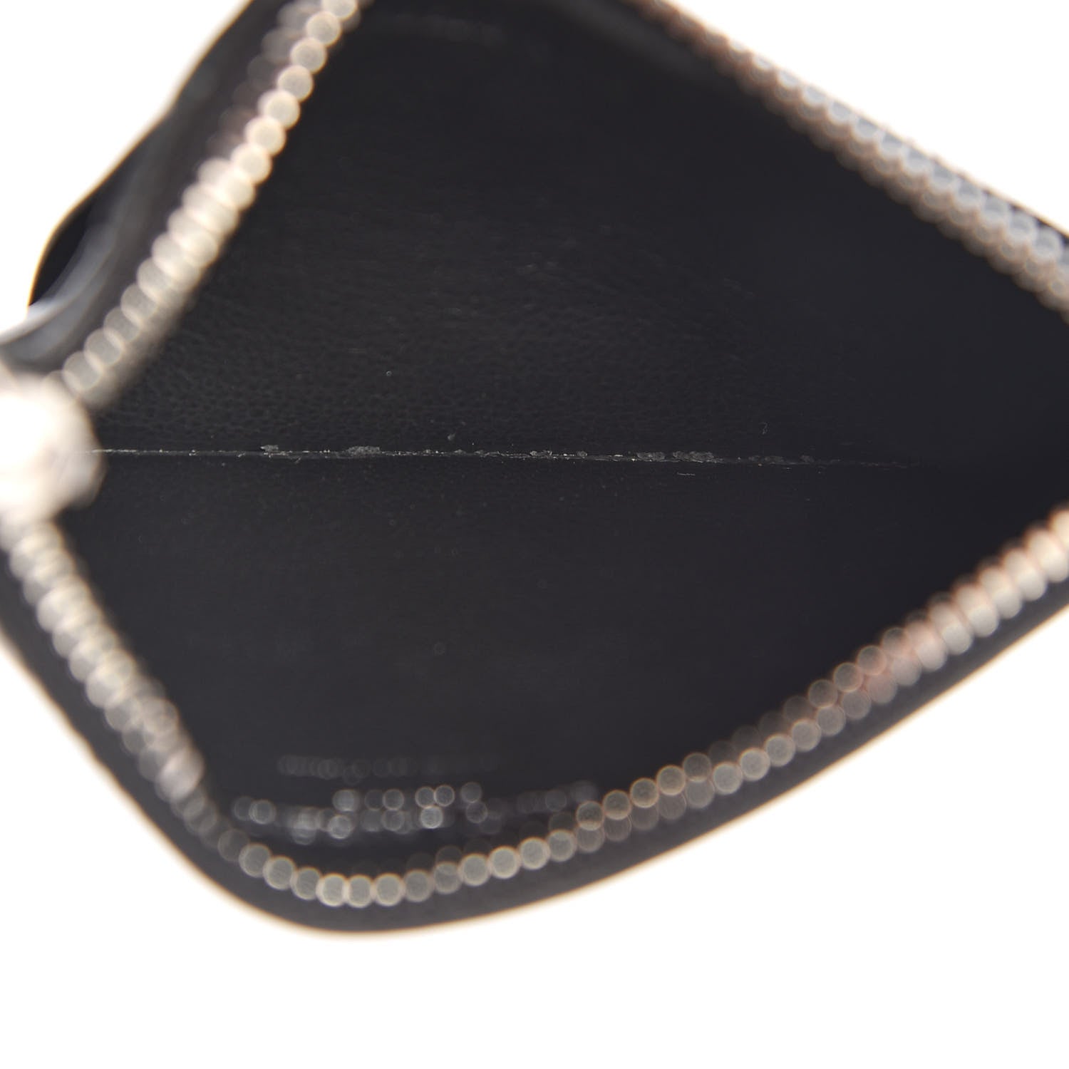 Saint Laurent Calfskin Moujik Patch Fragments Zip Pouch Card Holder Black 5 of 9