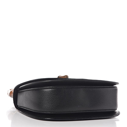 Gucci Calfskin Bamboo Top Handle Bag Black 4 of 13