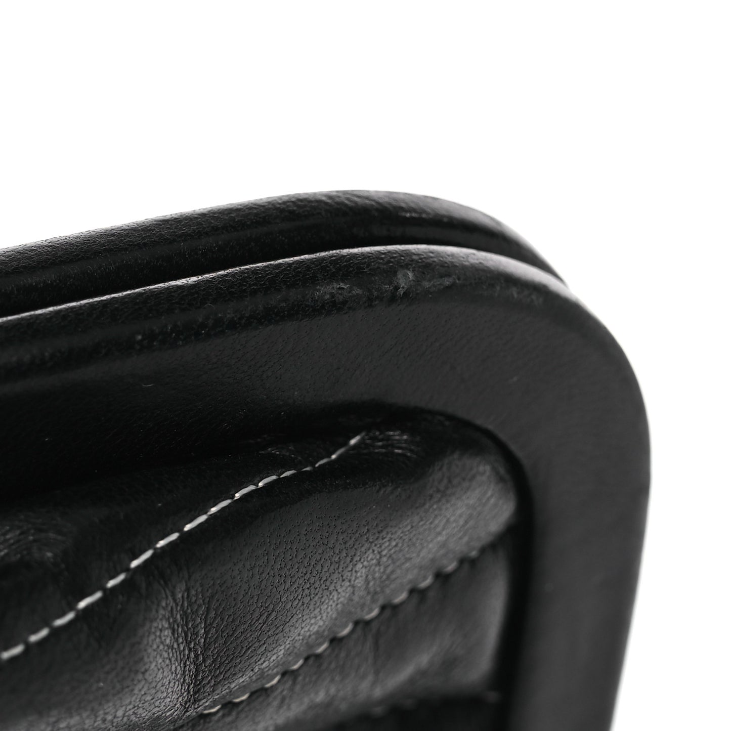 Lambskin Vertical Quilted Mademoiselle Clutch Black